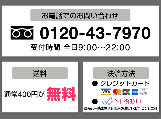 電話・送料・決済